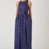 Wallis Satin Halter Printed Maxi Dress