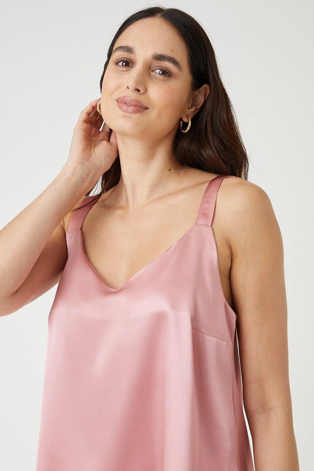 Wallis Satin V Neck Cami Top - Image 2