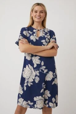 Wallis Navy Floral Shift Dress