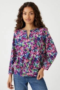 Wallis Petite Pink Floral Jersey Top