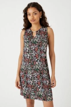 Wallis Petite Multi Floral Jersey Shift Dress