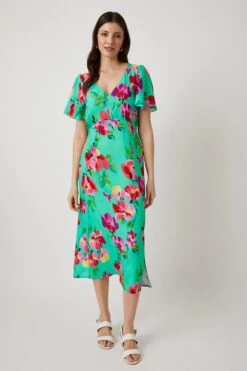 Wallis Tall Garden Floral Tea Midi Dress
