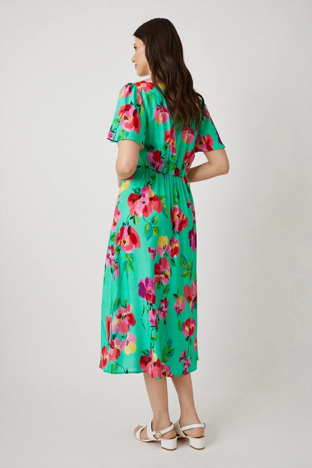 Wallis Tall Garden Floral Tea Midi Dress - Image 3