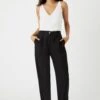 Wallis Petite Linen Look Tapered Trousers