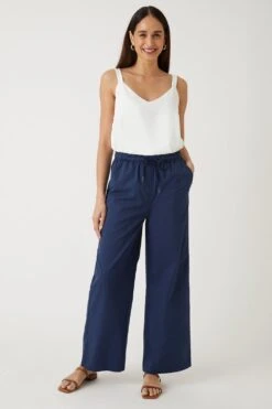 Wallis Elasticated Wide Leg Trousers