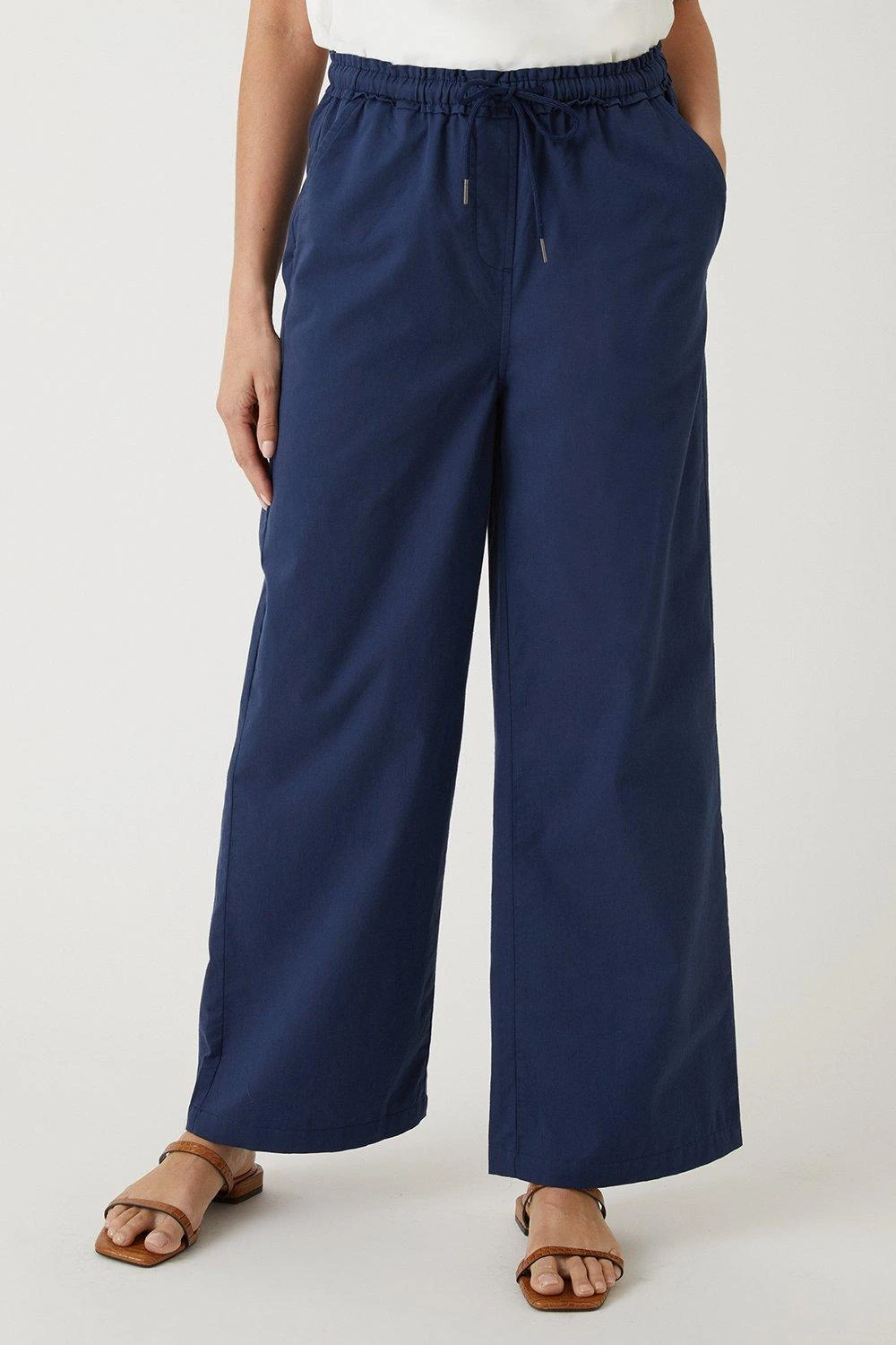 Wallis Elasticated Wide Leg Trousers - Image 2