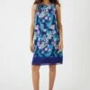 Wallis Petite Blue Floral Border Shift Dress