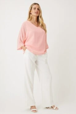 Wallis Petite Pink Plain Overlayer Top