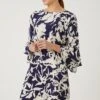 Wallis Mono Shadow Floral Shift Dress