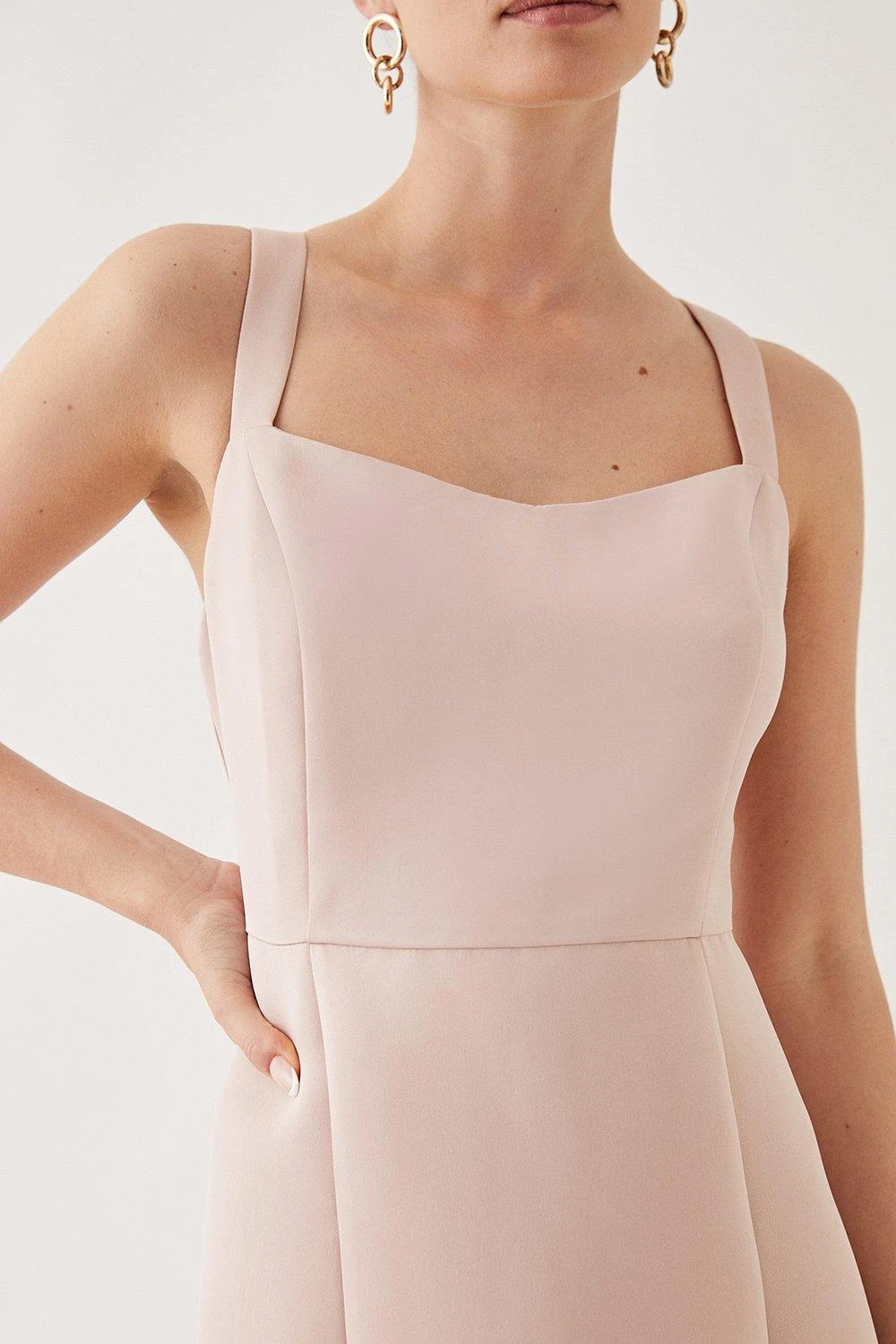 Wallis Petite Lace 2 In 1 Overlay Midi Dress