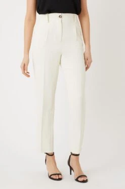 Wallis Ivory Elasticated Tapered Trousers