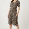 Wallis Tall Animal Jersey Midi Dress